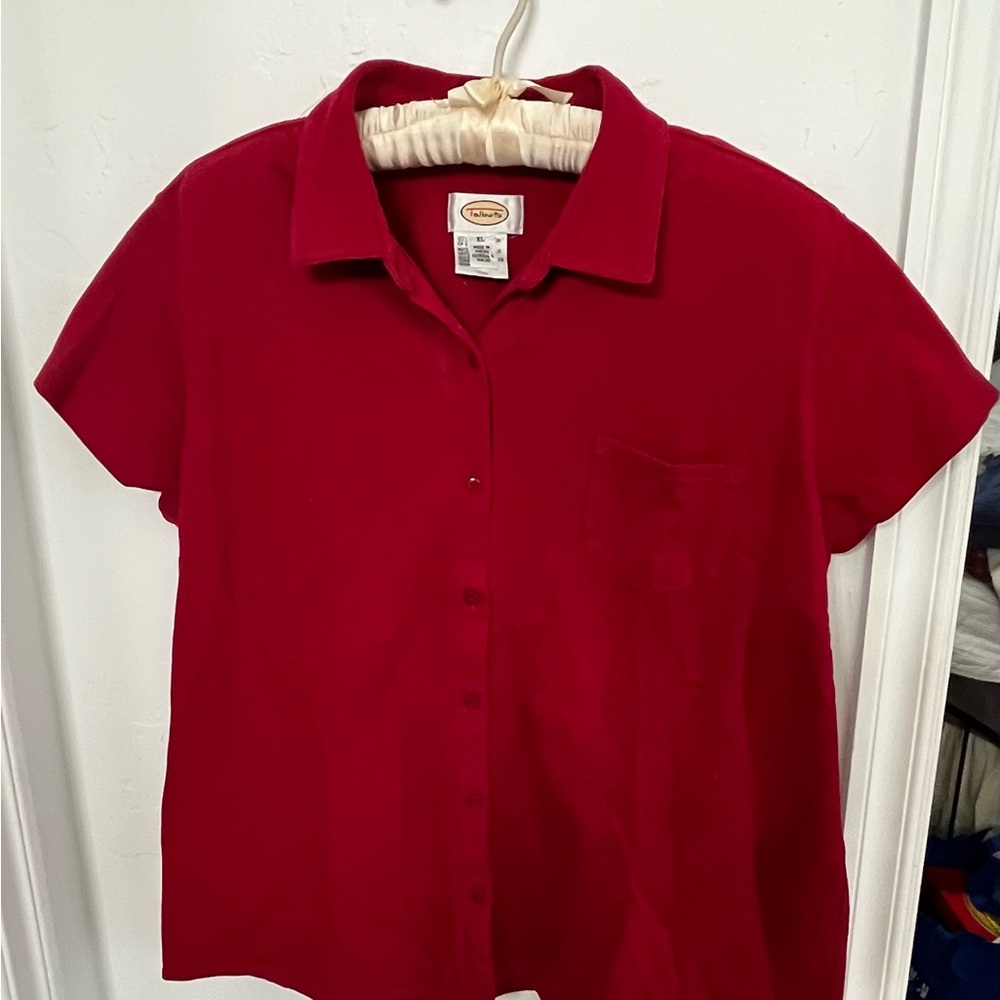 Talbots Vibrant Red Shirt